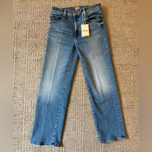 NWT MOTHER Denim Mid Rise Rambler Zip Ankle Jeans 28
